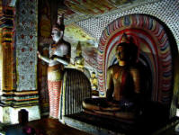 Dambulla cave temples in Sri Lanka